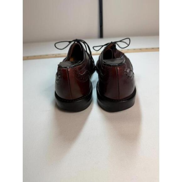 Allen Edmonds McAllister Burgundy Leather Cap Toe Oxford Dress Shoes Size 9.5 - Picture 3 of 7